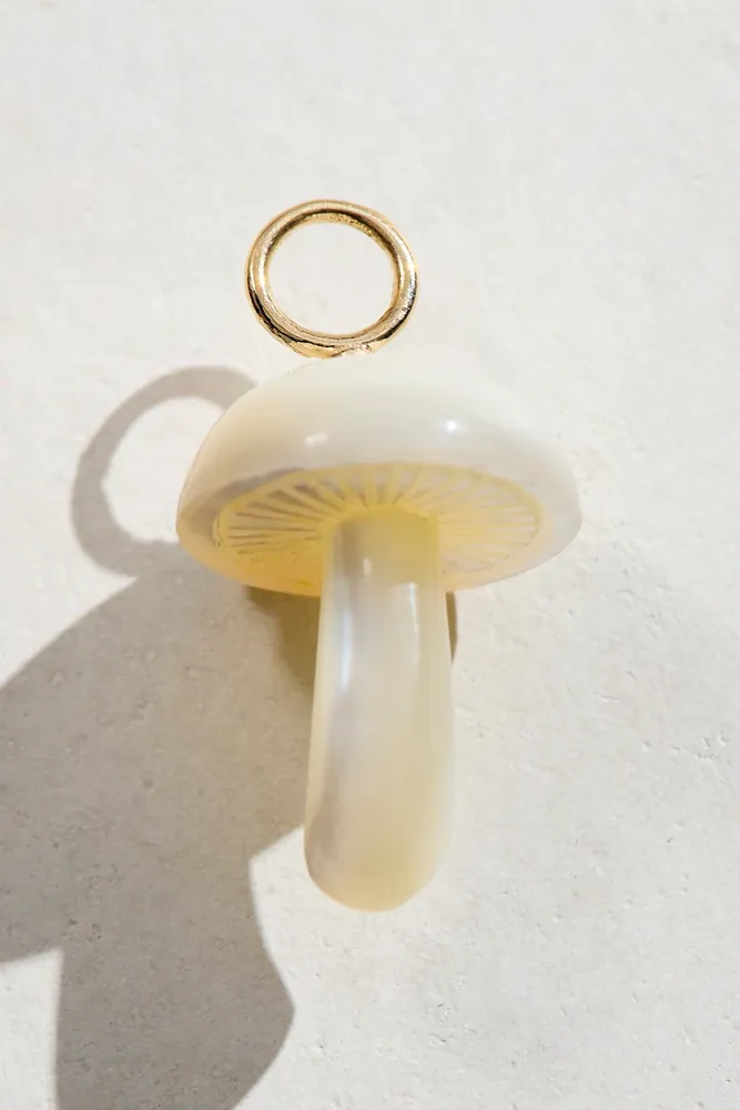 Maura Green Mushroom Charm