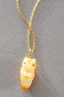 Maura Green Owl Charm