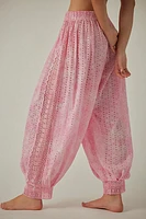 Sweet Tea Eyelet Washed Lounge Pants