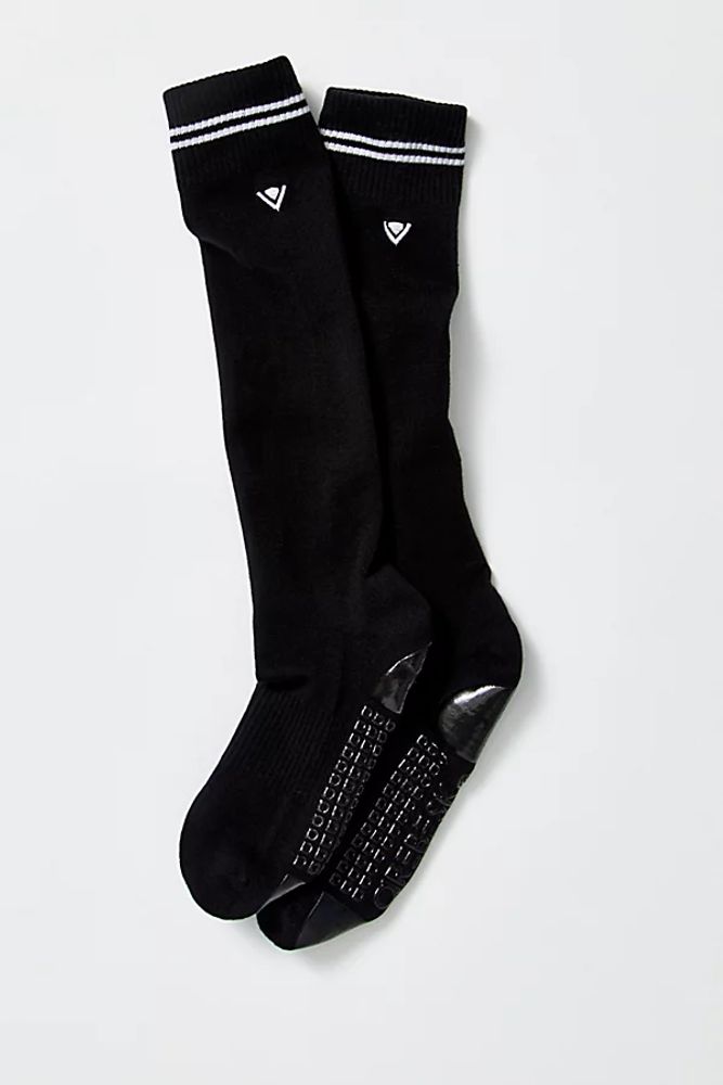 Classic Knee High Grip Socks by Arebesk at Free People, Black,