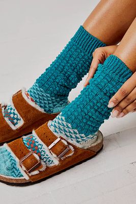 Wild Waffle Crew Socks by Solmate at Free People, One
