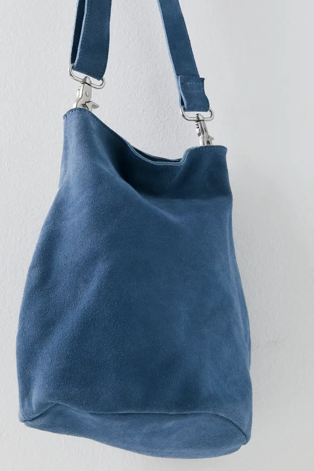 Free People Sindy Suede Crossbody Bag in Blue