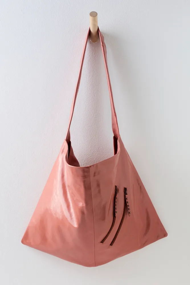 Ruby Red Patent Leather Tote Bag