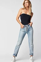 OneTeaspoon Truckers Mid-Waist Straight Jeans