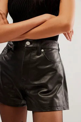 BlankNYC Nightlife Leather Shorts