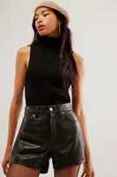 BlankNYC Nightlife Leather Shorts