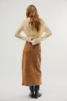 BlankNYC Suede Midi Skirt