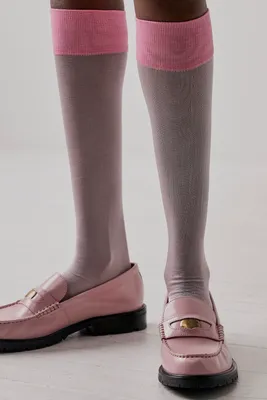 Maria La Rosa Solid Sheer Socks