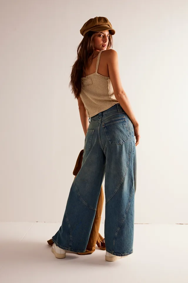 Free People We The Free Jam Session Relaxed Capri Jeans in Natural