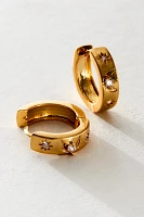 Stargazing Gold Plated Hoops