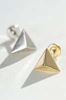 Maria Tash 7mm Faceted Triangle Threaded Stud