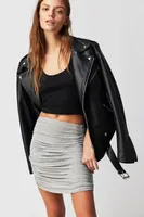 Norma Kamali Shirred Mini Skirt