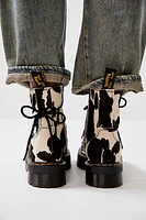 Dr. Martens Jadon Cow Print Hair On Boots