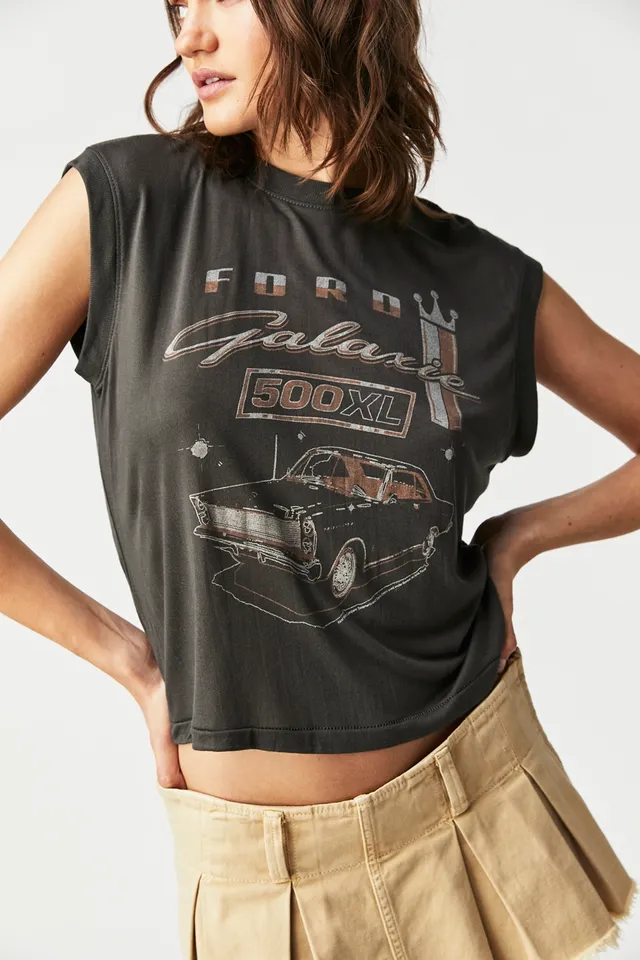 Ford Bronco Women's Relaxed Crop T-Shirt