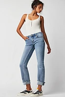 ZGY Super Lo Slim Flare Jeans