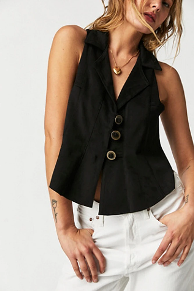 Lacey Vegan Suede Vest