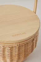 Round Picnic Cooler Basket