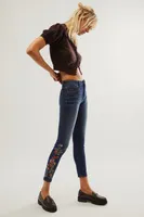 Driftwood Jackie High-Rise Embroidered Jeans