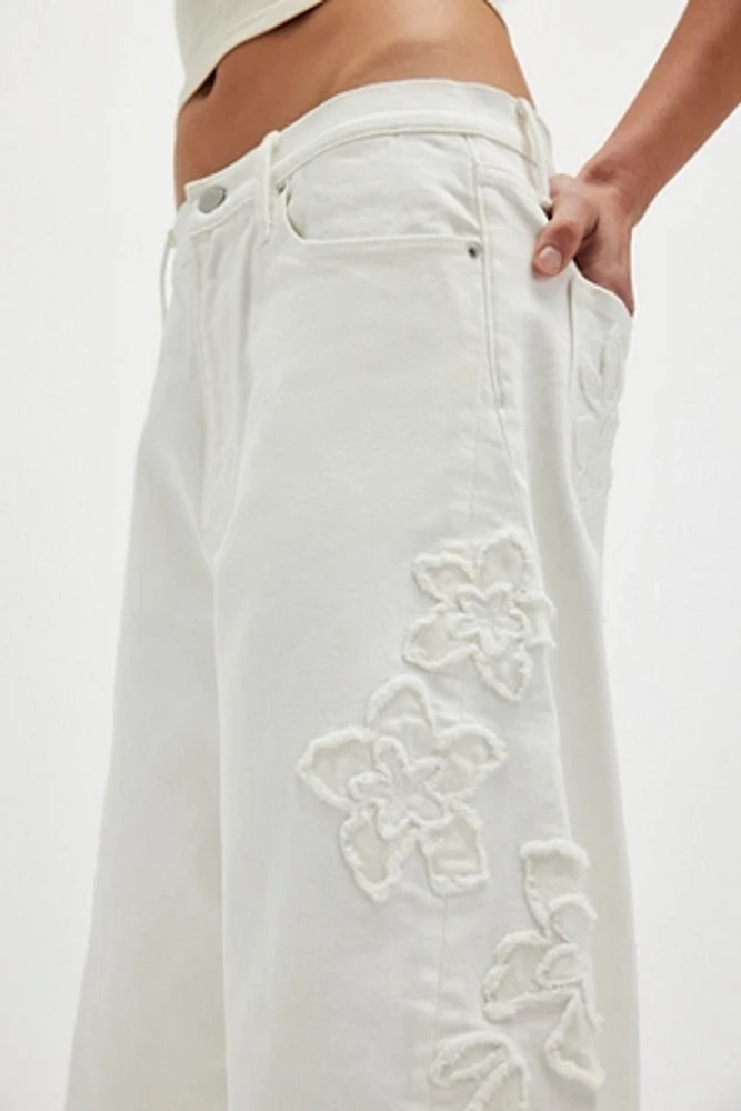 Driftwood Parker Embroidered Jeans