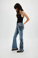 Driftwood Wyatt Embroidered Flare Jeans