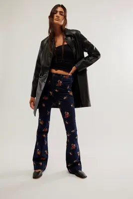 Driftwood Wyatt Embroidered Flare Jeans
