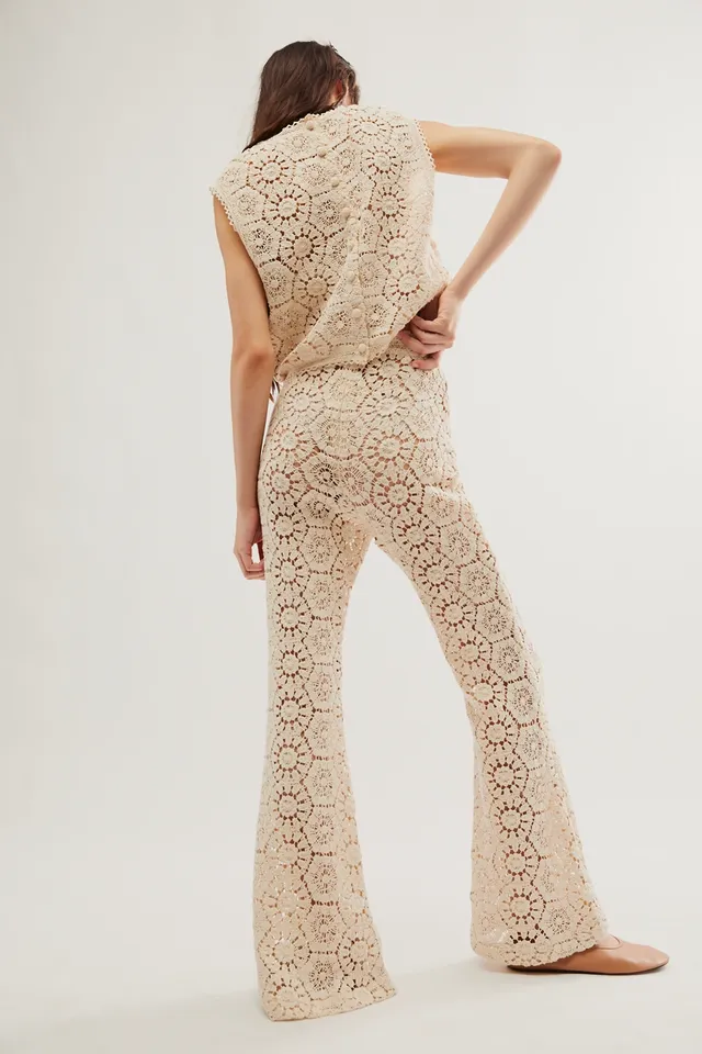 Electric Lace Flare Pants