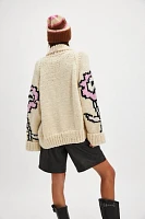 GOGO Flower Sweater Jacket