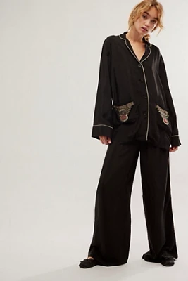 Scotch & Soda Embroidered Pajama Suit Set