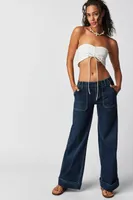 CRVY Bombshell Mid-Rise Cuffed Jeans