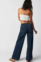 CRVY Bombshell Mid-Rise Cuffed Jeans