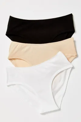 Lululemon athletica UnderEase Ribbed High-Waist Thong Underwear *3 Pack, Women's Underwear