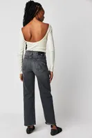 MOTHER The Rambler Zip Flood Jeans