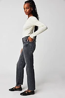 MOTHER The Rambler Zip Flood Jeans