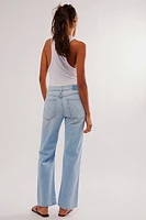 MOTHER The Rambler Zip Flood Jeans