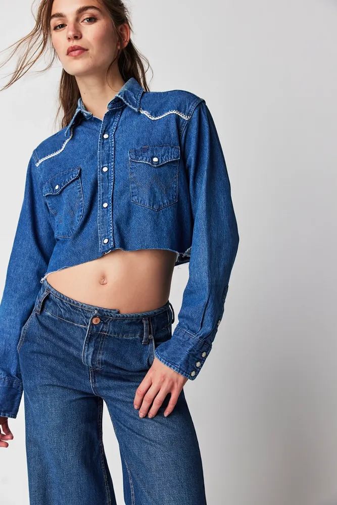 Tricia Fix Stitched Up Western Crop Top