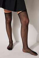 Dotted Daisy Over the Knee Socks