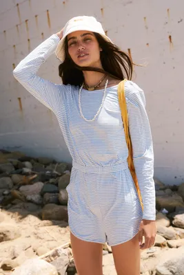 Yvette Striped Romper