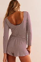 Yvette Striped Romper