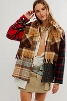 Carleen Fringe Plaid Ardmore Jacket