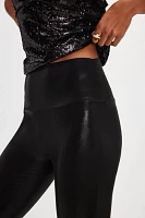 Norma Kamali Metallic Spat Leggings