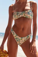 Peony Ruched Curve Bikini Bottoms