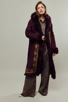 Nigel Preston Embroidered Shawl Coat