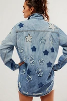 OneTeaspoon Everyday Blue Classic Star Shirt