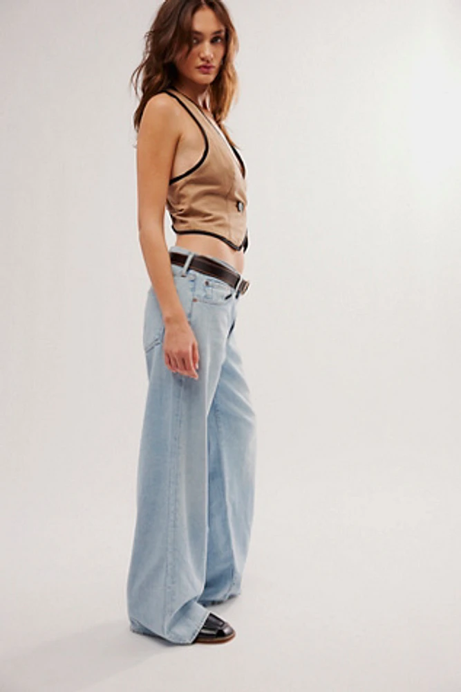 AGOLDE Clara Low-Rise Baggy Flare Jeans