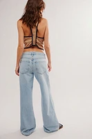 AGOLDE Clara Low-Rise Baggy Flare Jeans