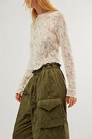 Norma Kamali Quilted Oversized Cargo Pants