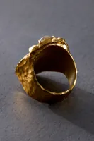 TAT2 Labradorite Coin Ring