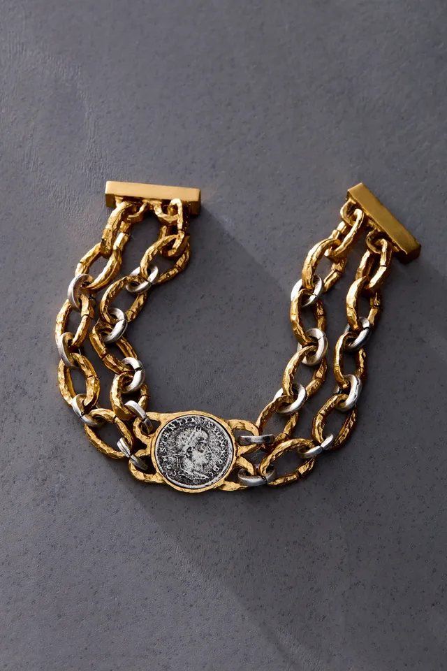 Elaina Curb Chain Bracelet in 18k Gold Vermeil