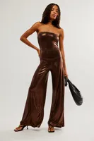 Norma Kamali Strapless Elephant Jumpsuit