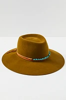 Montana Turquoise Wrap Felt Hat